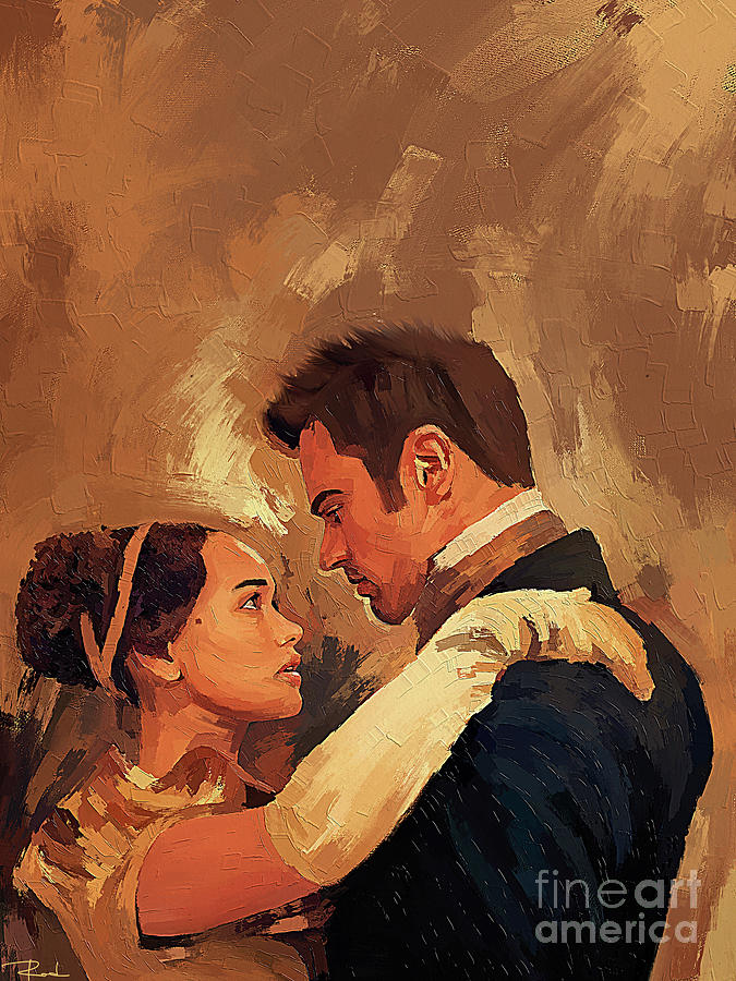 Sanditon Painting - Sanditon Painting - Charlotte Heywood and Sidney Parker by Rodrigo Artist Sanditon Painting - Sanditon Painting - Charlotte Heywood and Sidney Parker by Rodrigo Artist