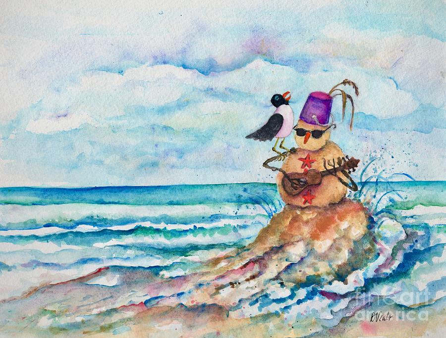 Sandman and Friend Painting by Bev Veals