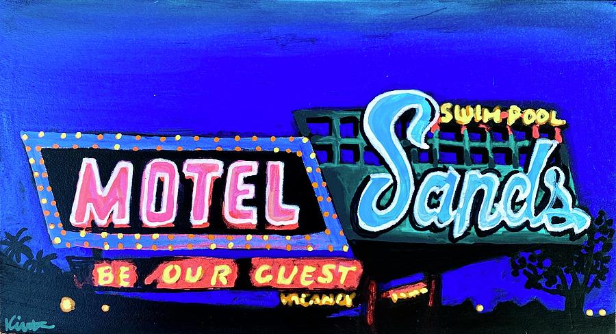 Sands Motel St. George Utah Painting by Kirsten Beitler