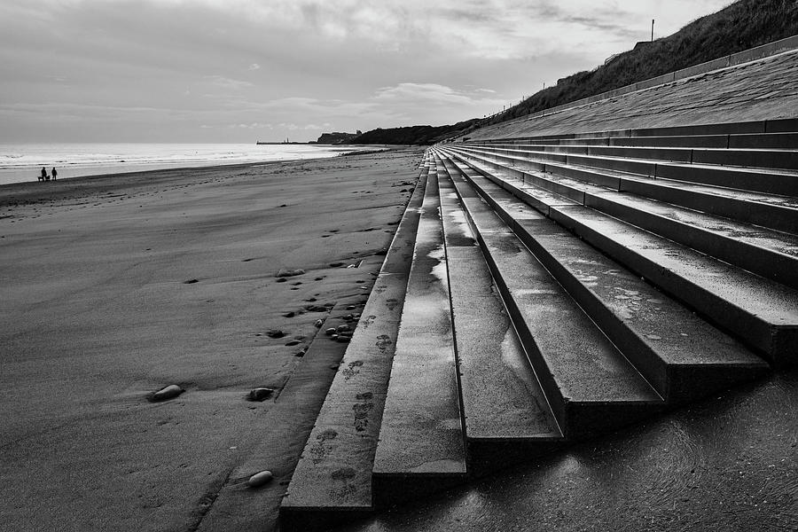 Sandsend steps Photograph by Steev Stamford