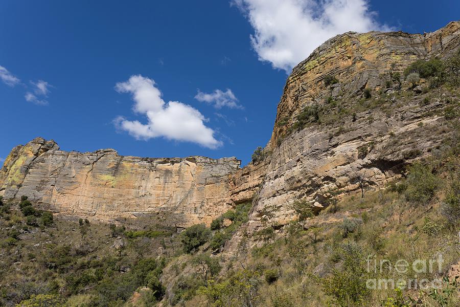 Plateau Photograph - Sandstone Cliffs by Eva Lechner