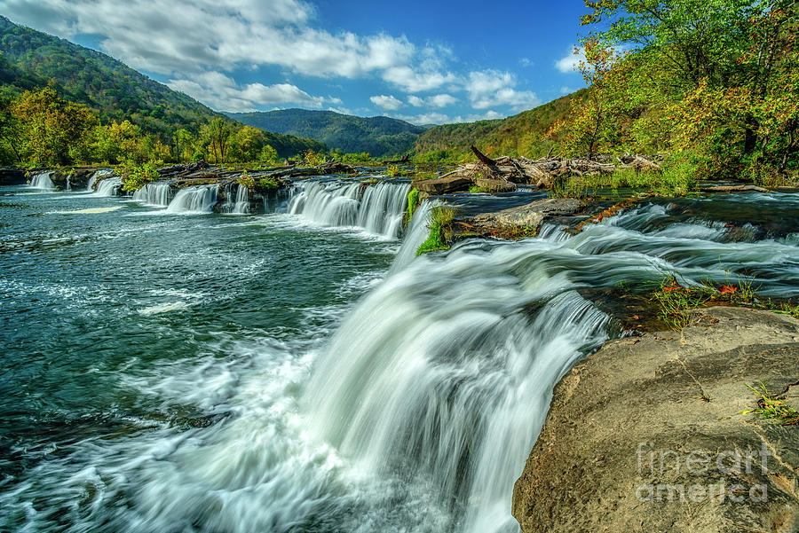 Sandstone Falls New River Gorge National Park and Preserve Photograph by Thomas R Fletcher