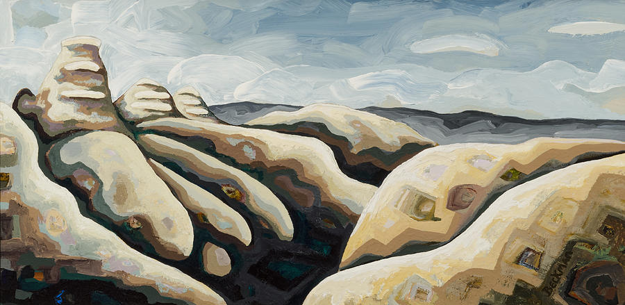 Sandstone Formations Painting by Dale Beckman