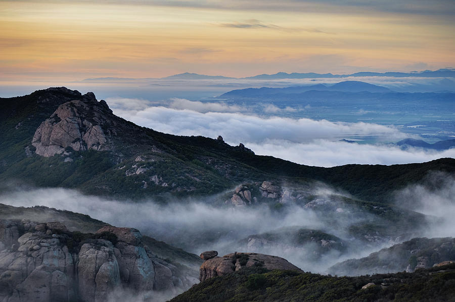 Los Angeles Photograph - Sandstone Peak Central Coast Mist by Kyle Hanson
