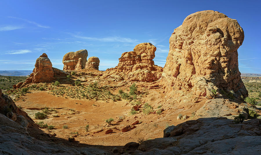 Sandstone Towers Of Arches National Park Moab Utah Photograph