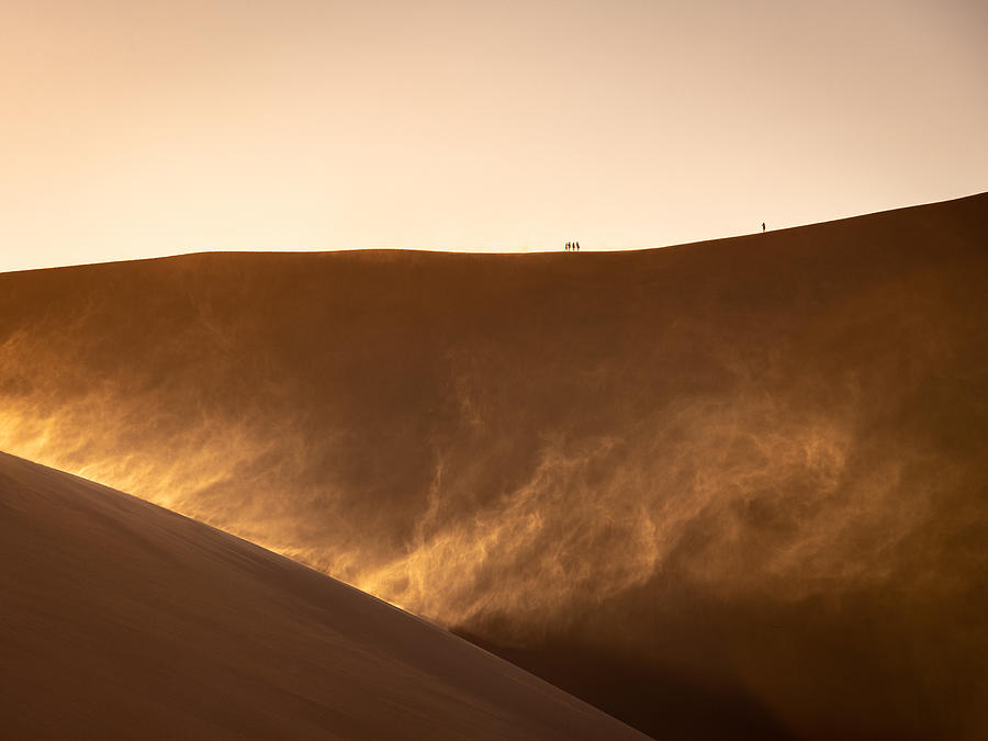 Sandstorm at Deadvlei Photograph by Peter Boehringer