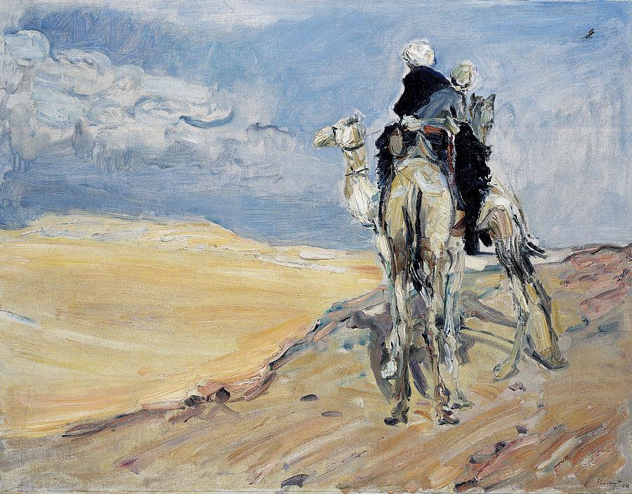 Impressionism Painting - Sandstorm in the Libyan Desert  Max Slevogt 1914 by Max Slevogt