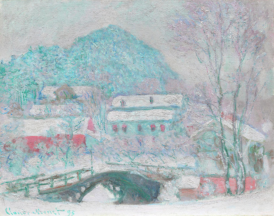 Claude Monet Painting - Sandvika, Norway by Art Dozen