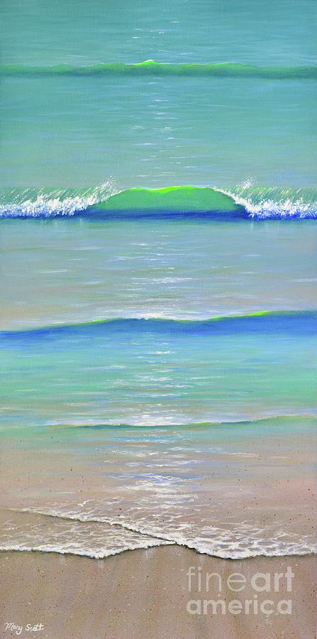Sandy Beach Painting by Mary Scott