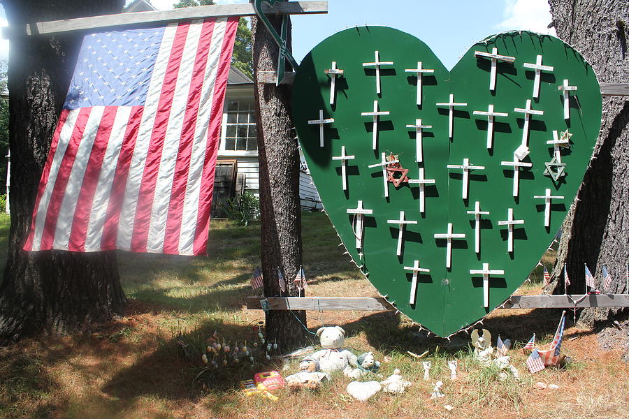 Sandy Hook Elementary Memorial Photograph by Photo by Laura Kalcheff