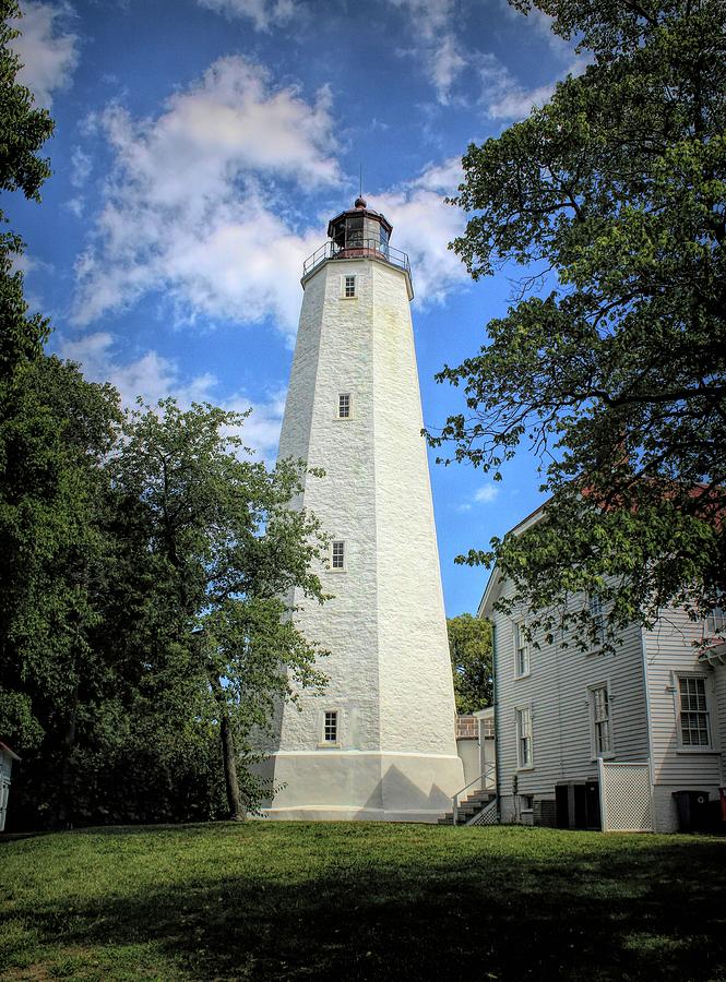 Sandy Hook Lighthouse Tower Photograph by Karen Silvestri