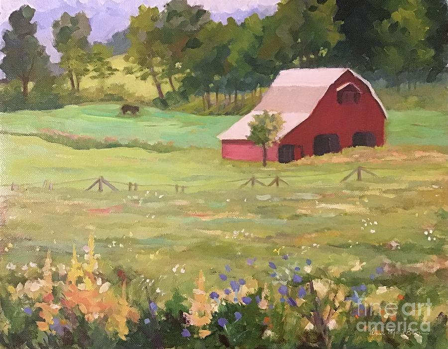 Sandy Mush Farm Painting by Anne Marie Brown