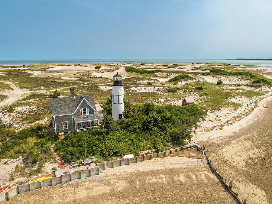 Sandy Neck with Dunes Photograph by Veterans Aerial Media LLC