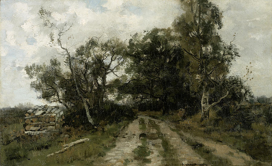 Sandy Path Painting by Theophile de Bock