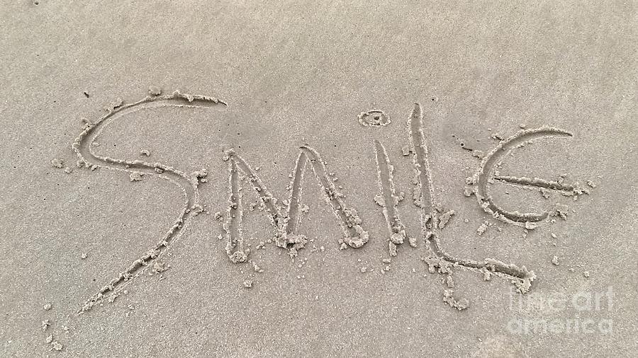 Beach Photograph - Sandy Smile by Heather Allen