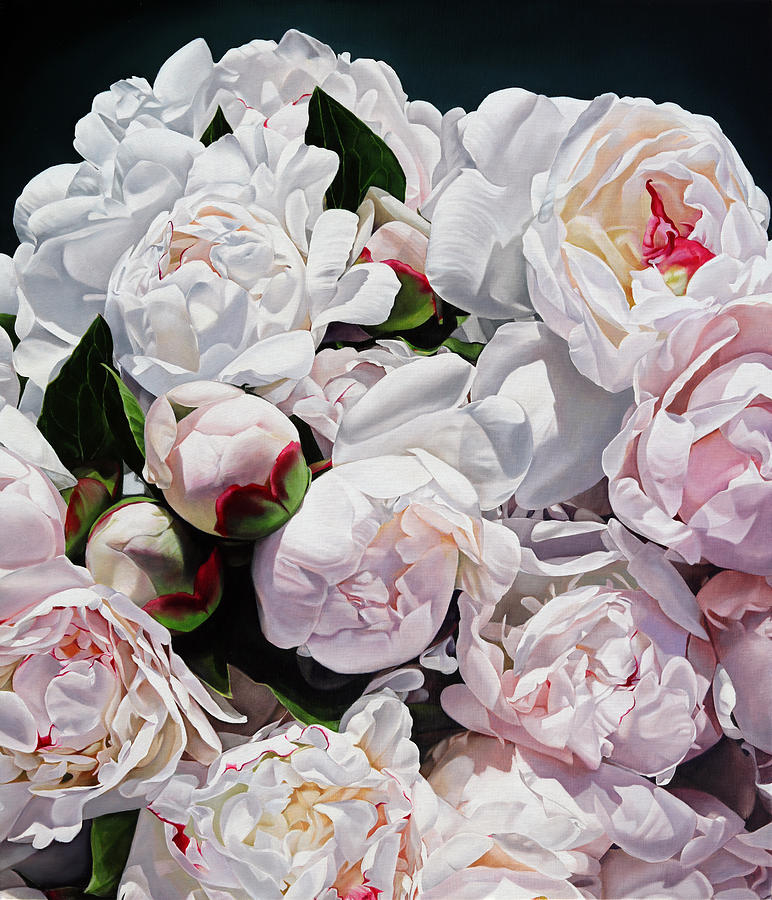 Flower Painting - Sandys Peonies by Thomas Darnell