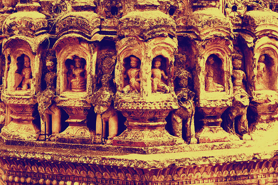 Portrait Digital Art - Sangameshwar Temple, Sculpture by Apurva Jadhav
