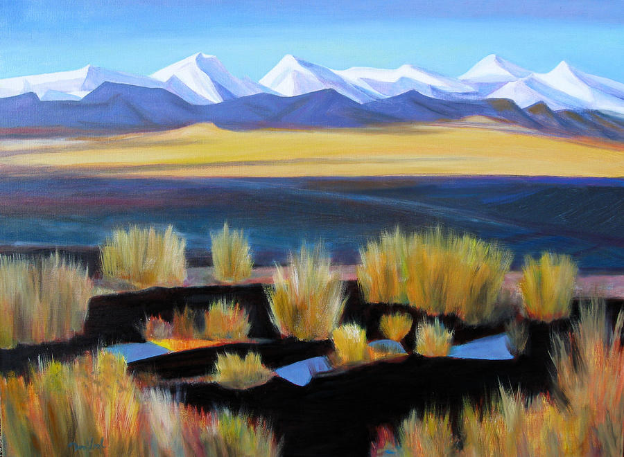 Mountain Painting - Sangre de Cristo Mountains by Don Vogl
