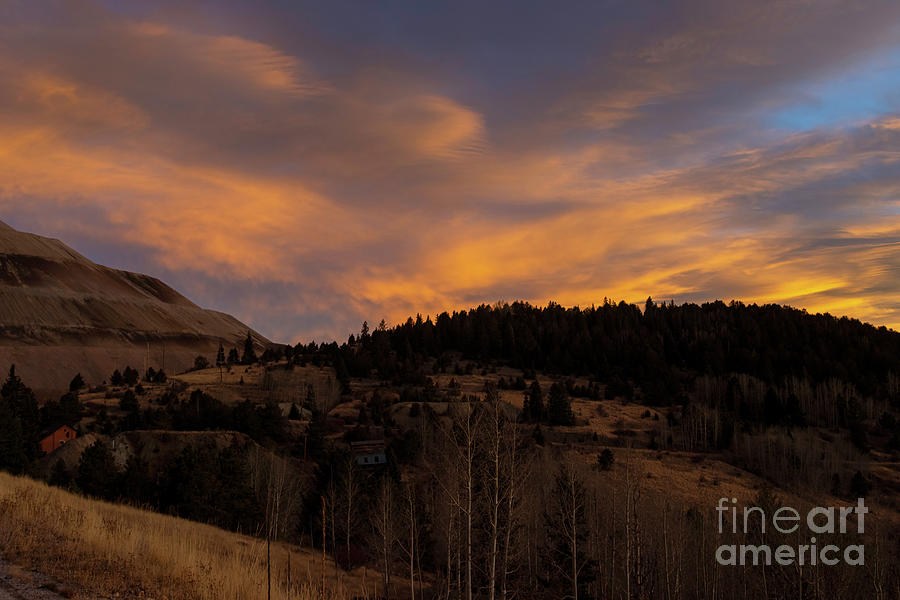 Sangre Mountain Sunset Photograph by Steven Krull