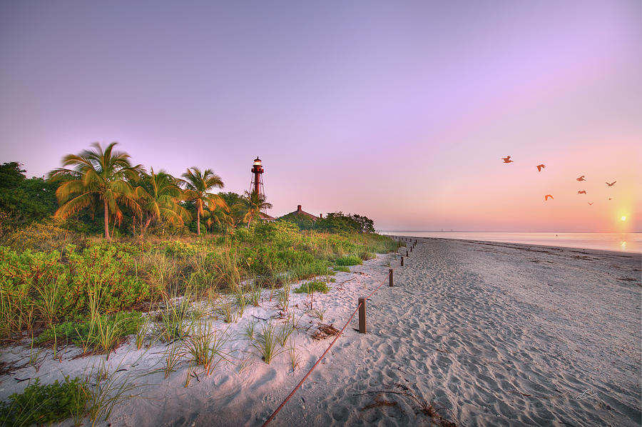 Sanibel sunrise a 4254 Photograph by RJ Wiley - Fine Art America