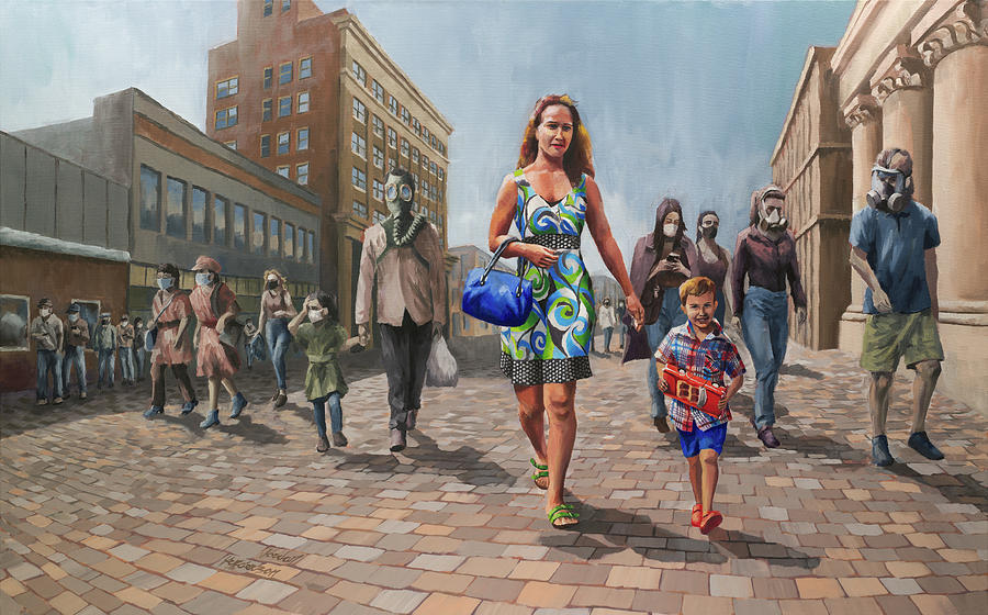 Sanity, Her Son, and the Credulous Painting by Jordan Henderson