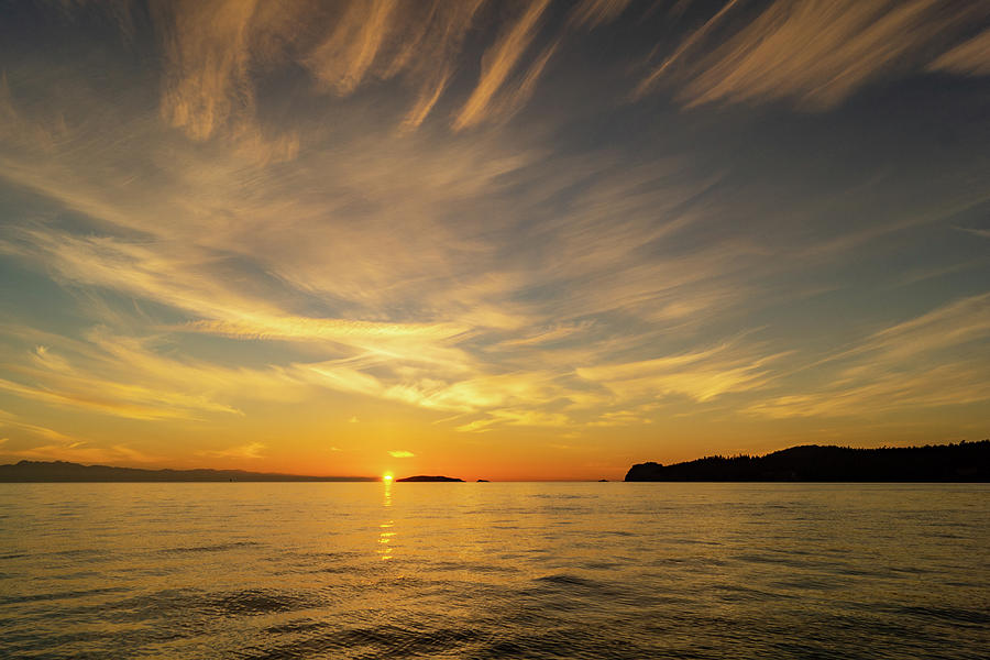 SanJuan Island Sunset Photograph by Tim Dussault