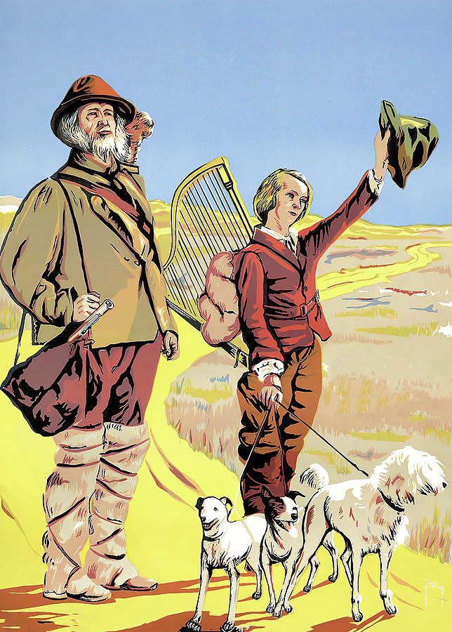 Sans Famille, 1934, movie poster painting by Joop Van Den Berg Painting by Movie World Posters