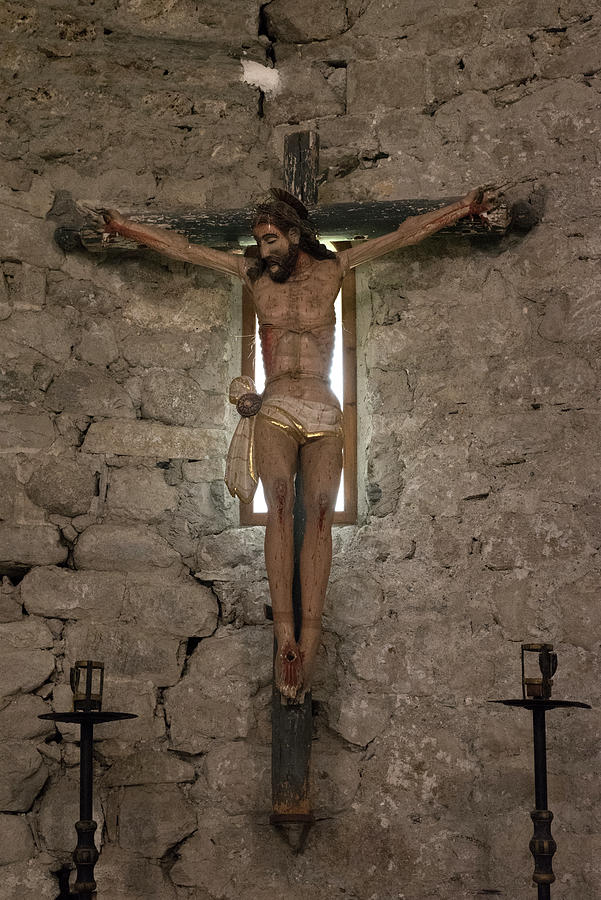 Romanesque Photograph - Sant Feliu de Barruera crucifix by RicardMN Photography
