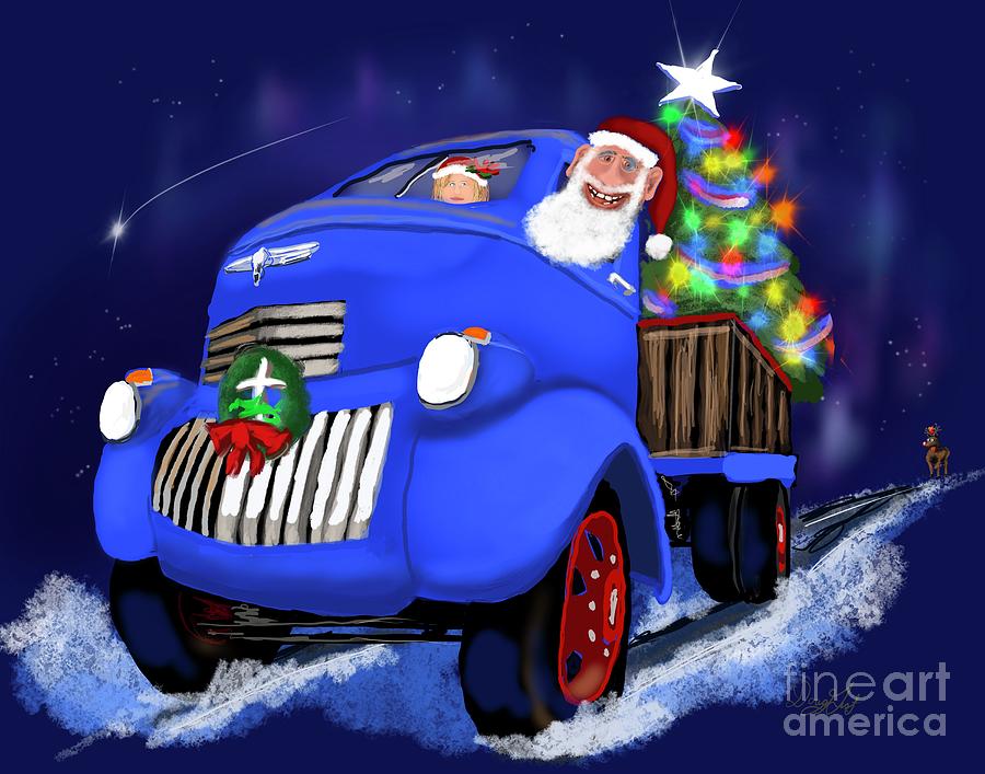 Santa and his COE Digital Art by Doug Gist