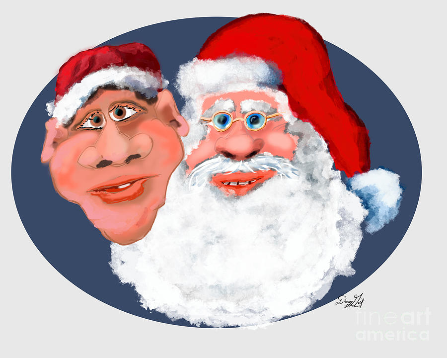 Santa and Mrs Digital Art by Doug Gist