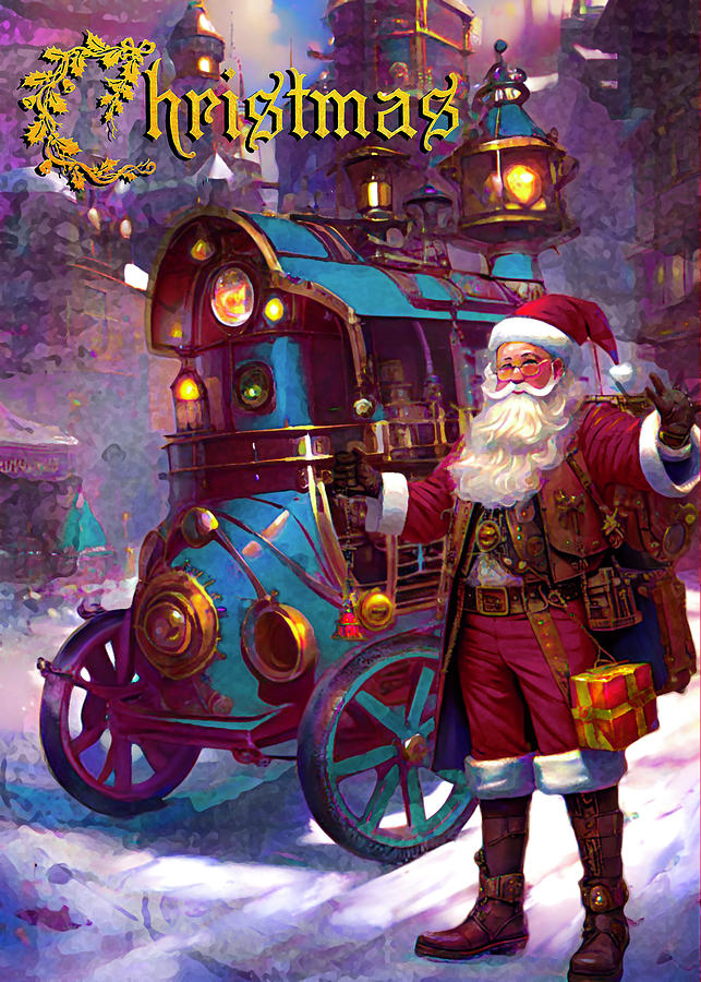 Santa And Ride Digital Art by Jeff Burgess