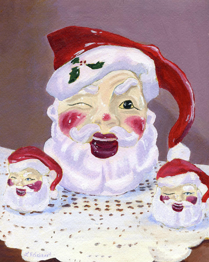 Santa Baby Painting by Lynne Reichhart