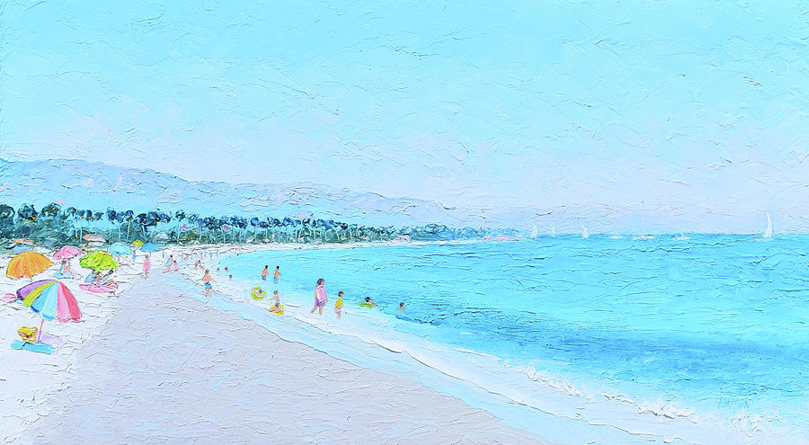 Santa Barbara Beach painting Painting by Jan Matson