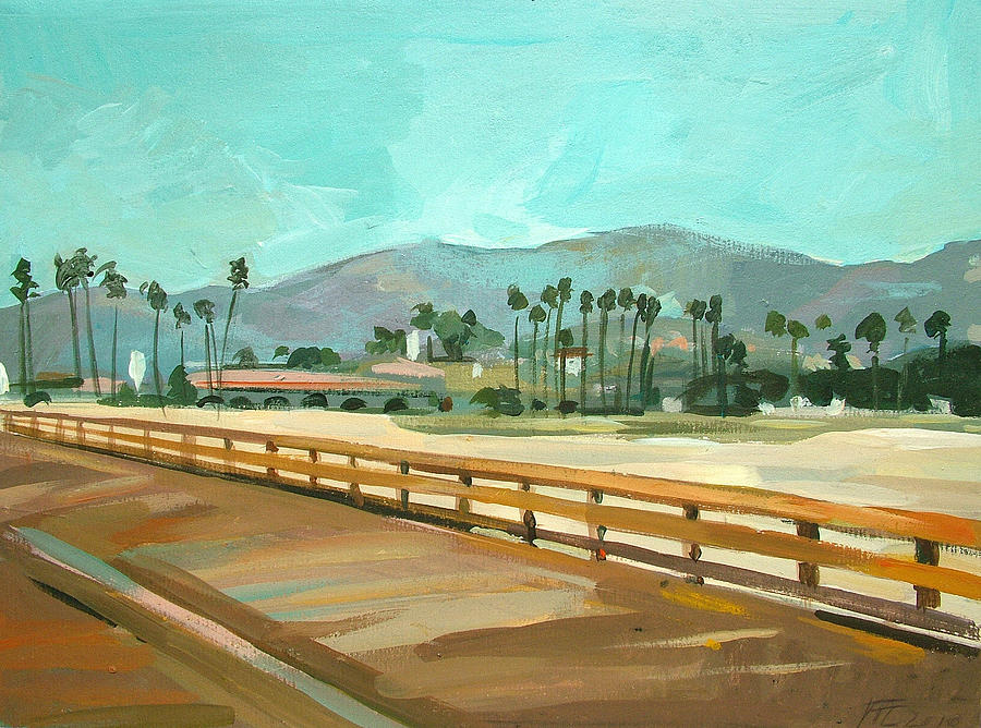 Santa Barbara - Stearns Wharf Painting by Filip Mihail