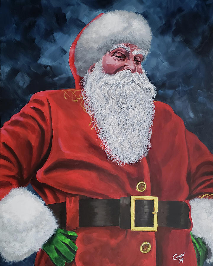 Santa Claus 2019 Painting by Shawn Conn