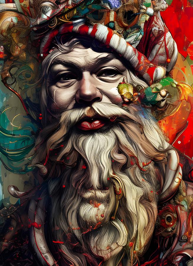 Santa Claus Digital Art by Beverly Read