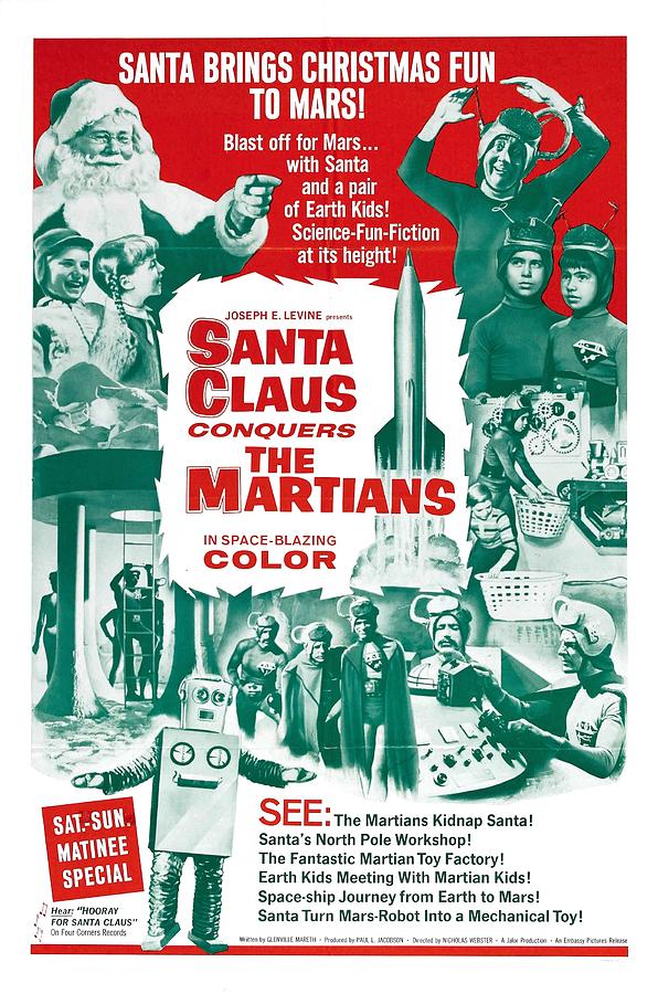 Santa Claus Conquers Martians Mixed Media