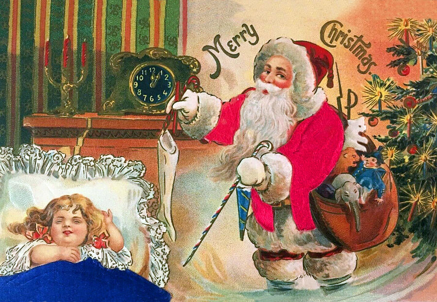Santa Claus in Visit Digital Art by Long Shot