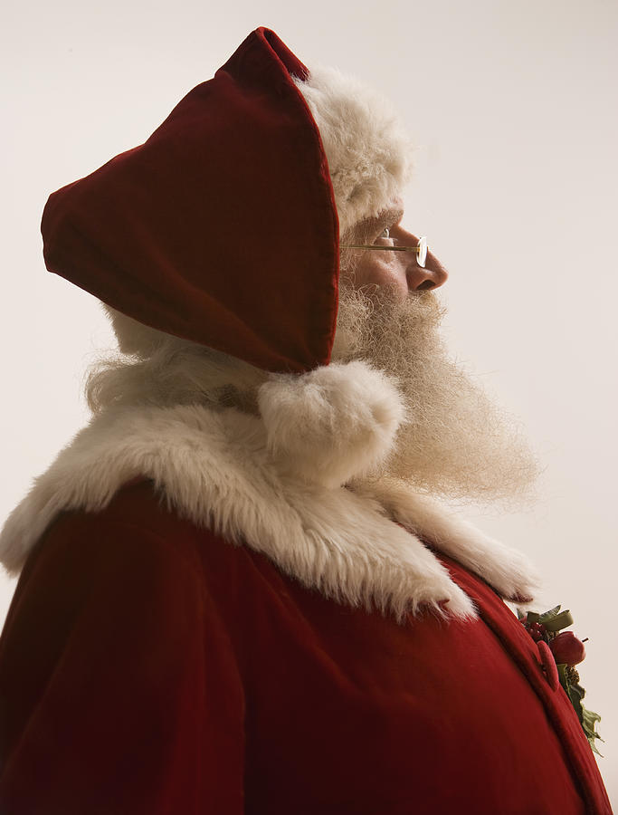 Santa Claus looking away, close-up Photograph by Jose Luis Pelaez
