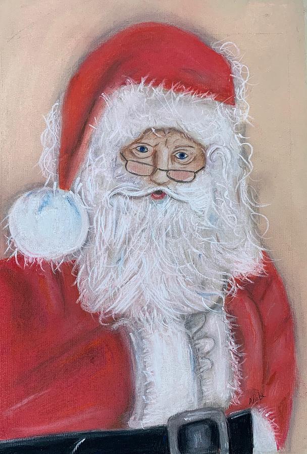Santa Claus and Christmas Tree drawing ideas