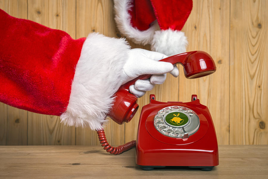 Santa Claus telephone call Photograph by RTimages