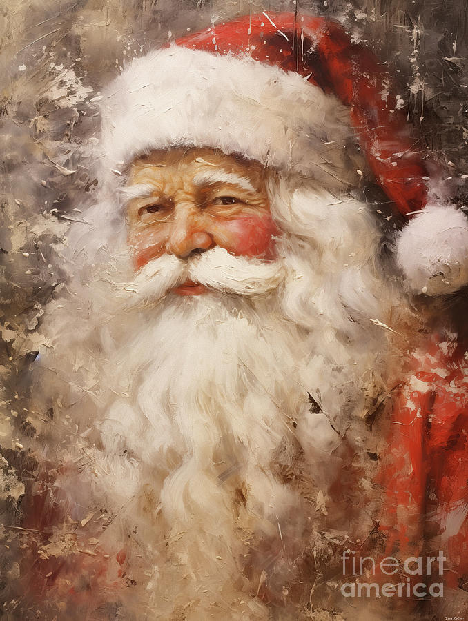 Santa Claus Painting by Tina LeCour
