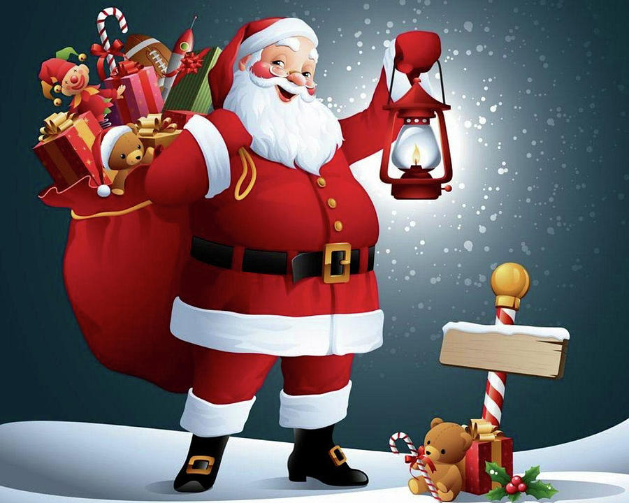 Santa Claus v5 Digital Art by Robert Banach Santa Claus v5 Digital Art by Robert Banach