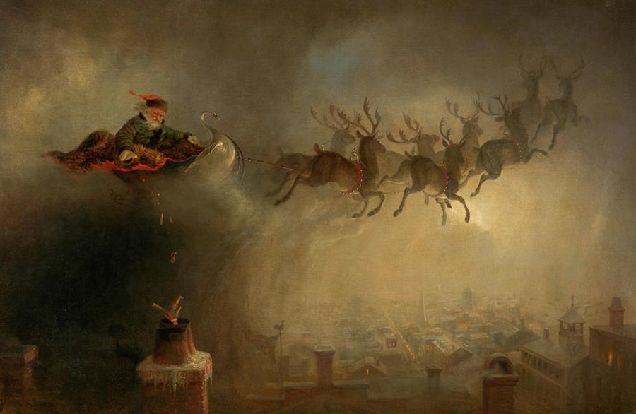 Animal Painting - Santa Claus by William Holbrook Beard