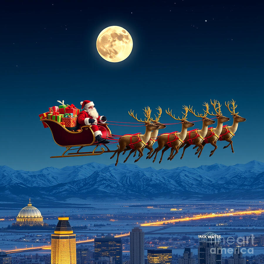 Santa Clause #1 Digital Art by Steve Mitchell Santa Clause #1 Digital Art by Steve Mitchell