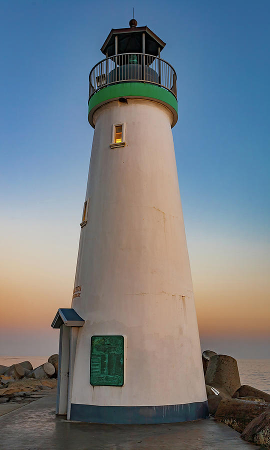 Santa Cruz Harbor Lighthouse Photograph by Tommy Farnsworth