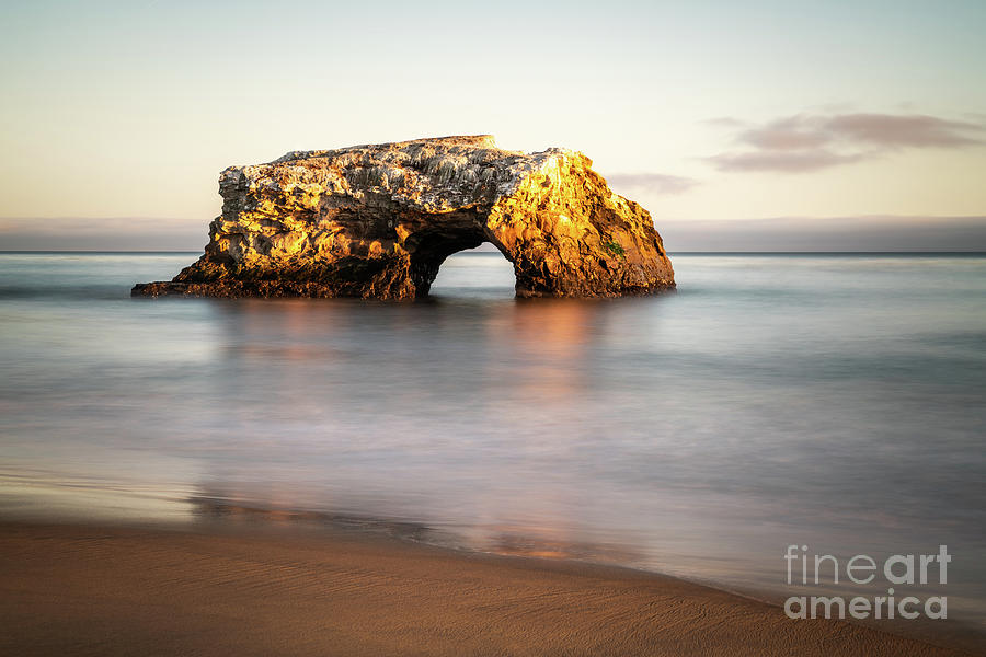 Santa Cruz Natural Bridges State Beach Arch Rock Photo Photograph