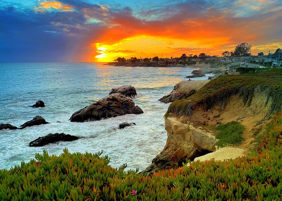 Santa Cruz Sunset Photograph by Christina Ford Fine Art America