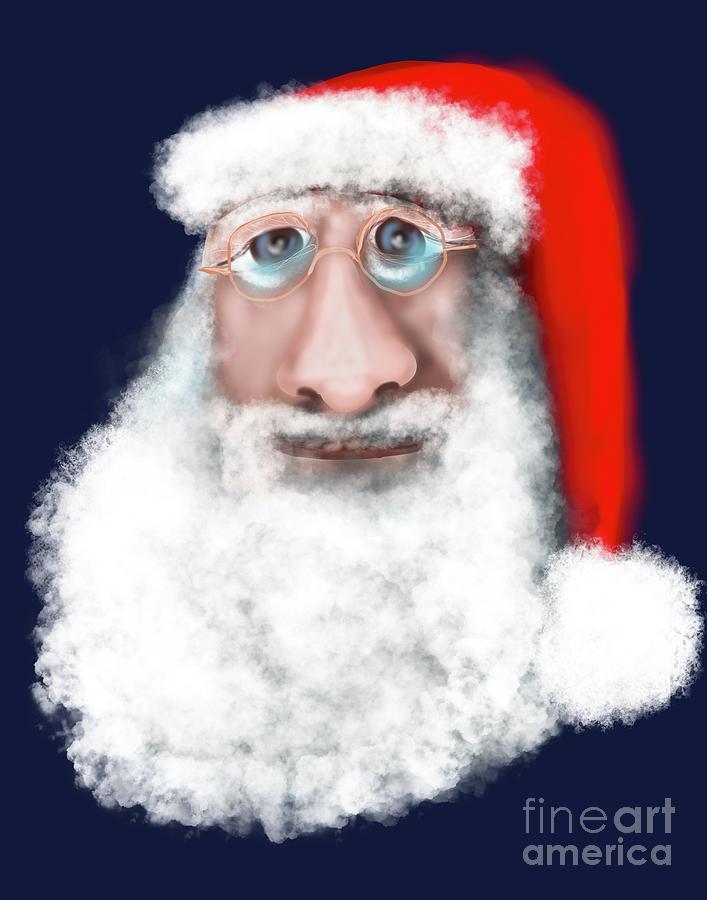 Santa Digital Art by Doug Gist