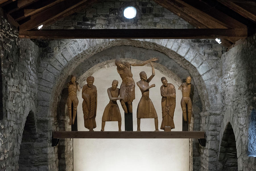 Romanesque Photograph - Santa Eulalia dErill la Vall romanesque sculptures by RicardMN Photography